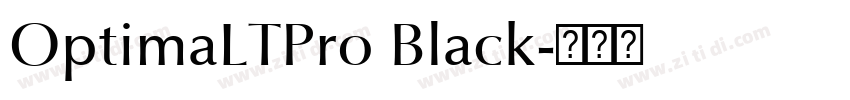 OptimaLTPro Black字体转换